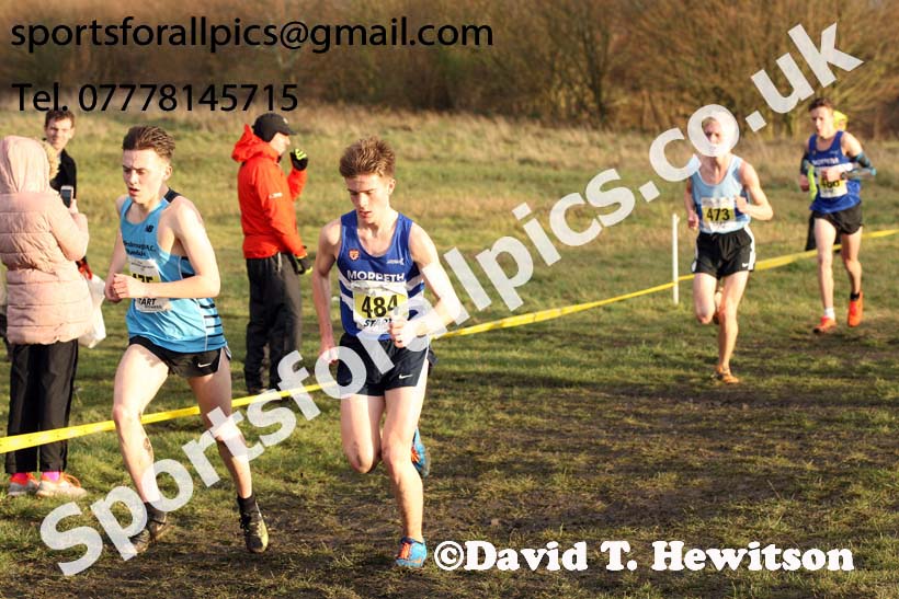 Mens under-17s North Eastern Cross Country, 2018 Northern Cross Country Champs., Wrekenton, Gateshead. Photo:  David T. Hewitson/Sports for All Pics